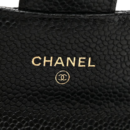 Chanel Caviar Quilted Flap Card Holder Wallet Black 6 of 8