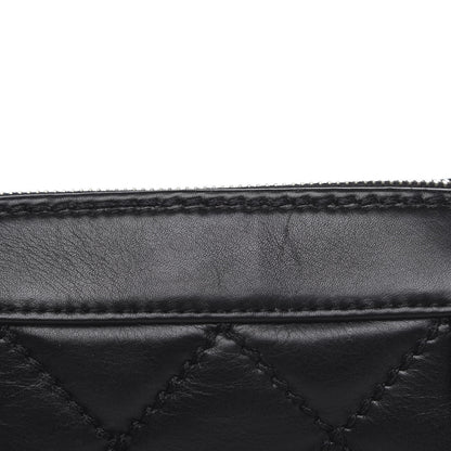 Chanel Calfskin Quilted Top Handle Bag Black 13 of 14