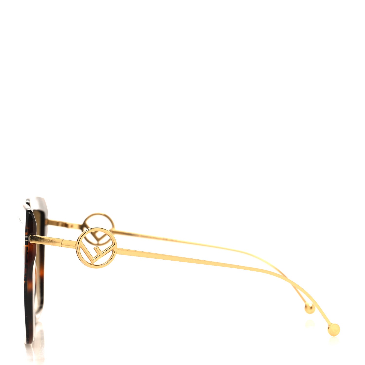 Fendi Acetate Metal F is Fendi FF Butterfly Sunglasses FF 0410/S Havana 3 of 7