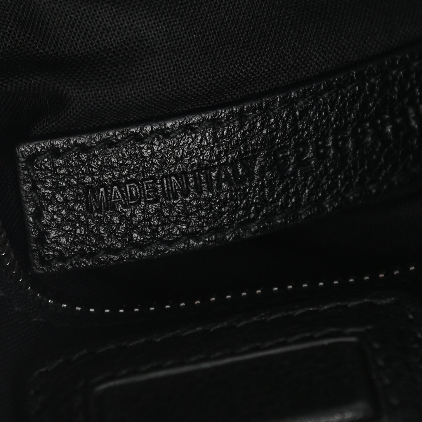 Calfskin Logo XXS Shopping Tote Black