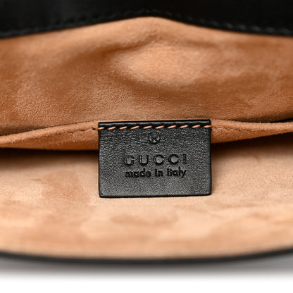 Gucci Calfskin Small Sylvie Wristlet Clutch Black 6 of 14