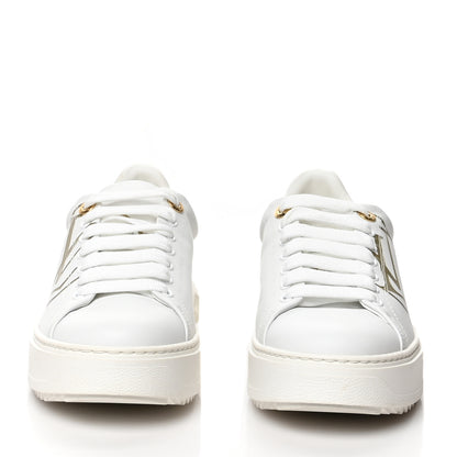 Louis Vuitton Calfskin Time Out Sneakers 38 White 2 of 9