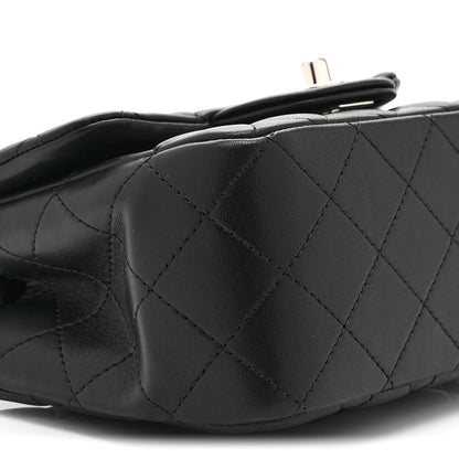 Chanel Lambskin Quilted Mini Square Flap Black 9 of 10