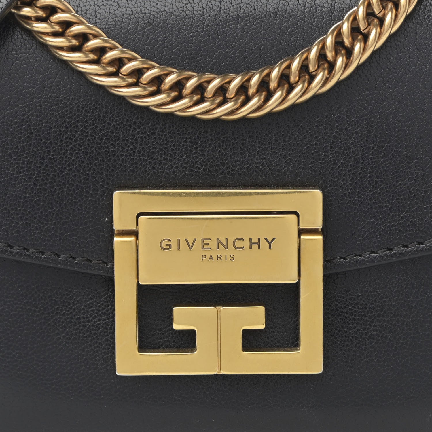 Givenchy Goatskin Suede Mini GV3 Shoulder Bag Black 7 of 10