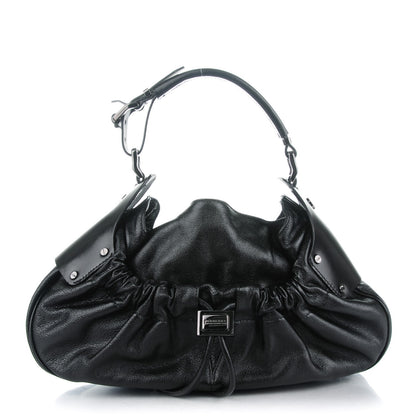 Burberry Calfskin Warrior Hobo Black 1 of 8