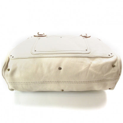 Chloe Leather Paddington Tote Ivory 4 of 16