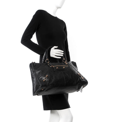 Balenciaga Agneau Giant 12 Rose Gold Hardware Work Black 2 of 9