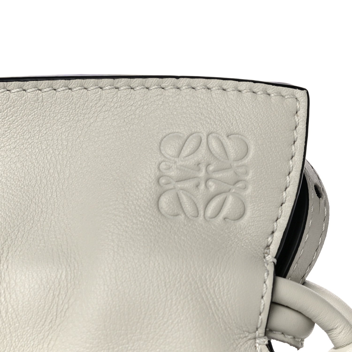 Loewe Calfskin Mini Flamenco Knot Bag White 8 of 16