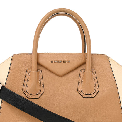 Givenchy Sugar Goatskin Mini Tri-Color Antigona Light Brown Beige Black 8 of 16