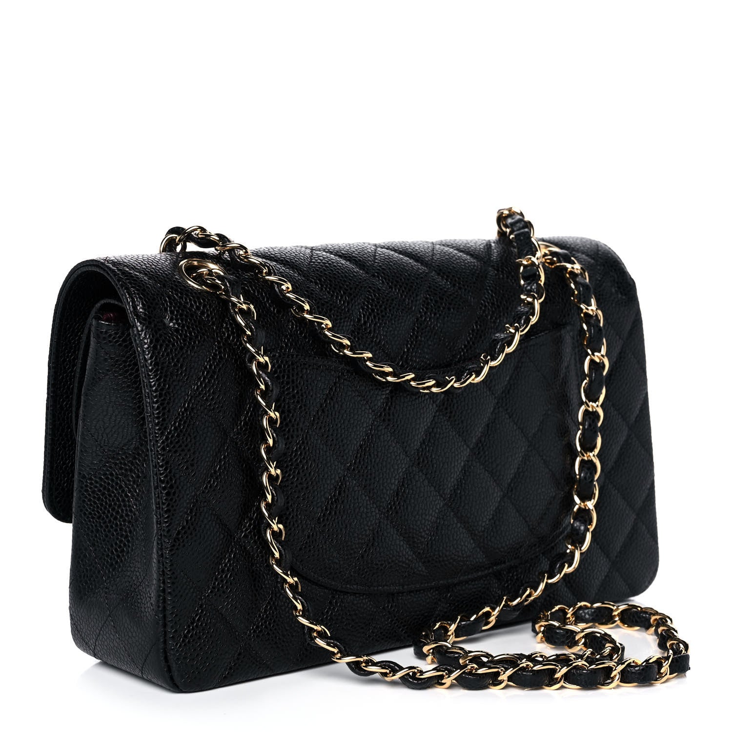 Chanel Caviar Quilted Medium Double Flap Black 3 of 12