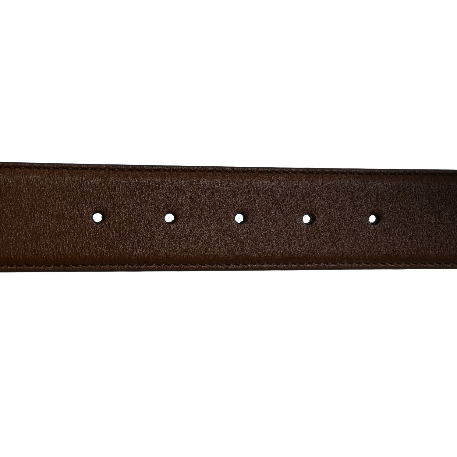 Gucci Calfskin Interlocking G 37mm Belt 95 38 Nut Brown 5 of 5