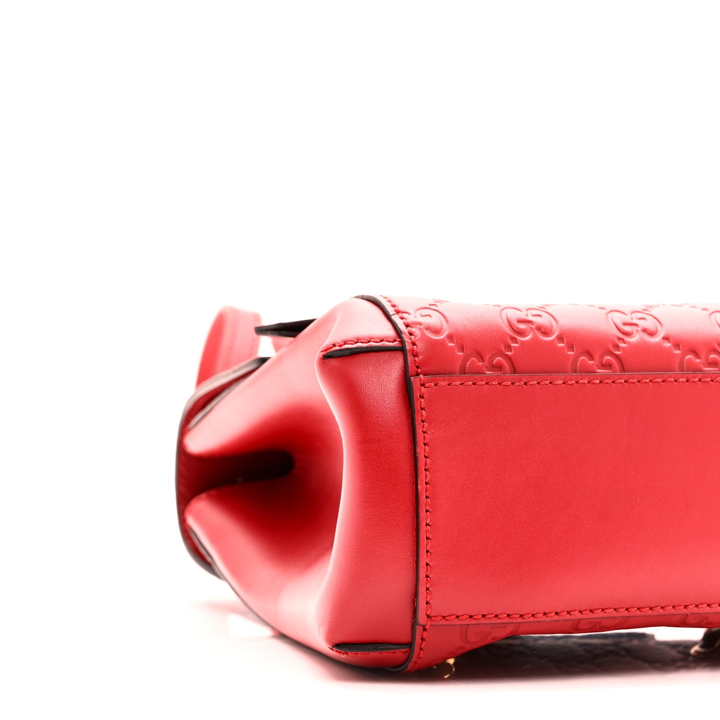 Guccissima Signature Padlock Backpack Hibiscus Red
