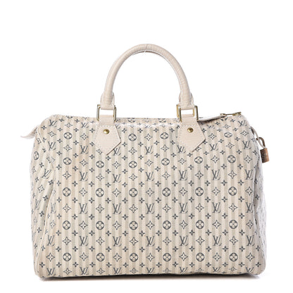 Louis Vuitton Mini Lin Croisette Speedy 30 Blue 1 of 14