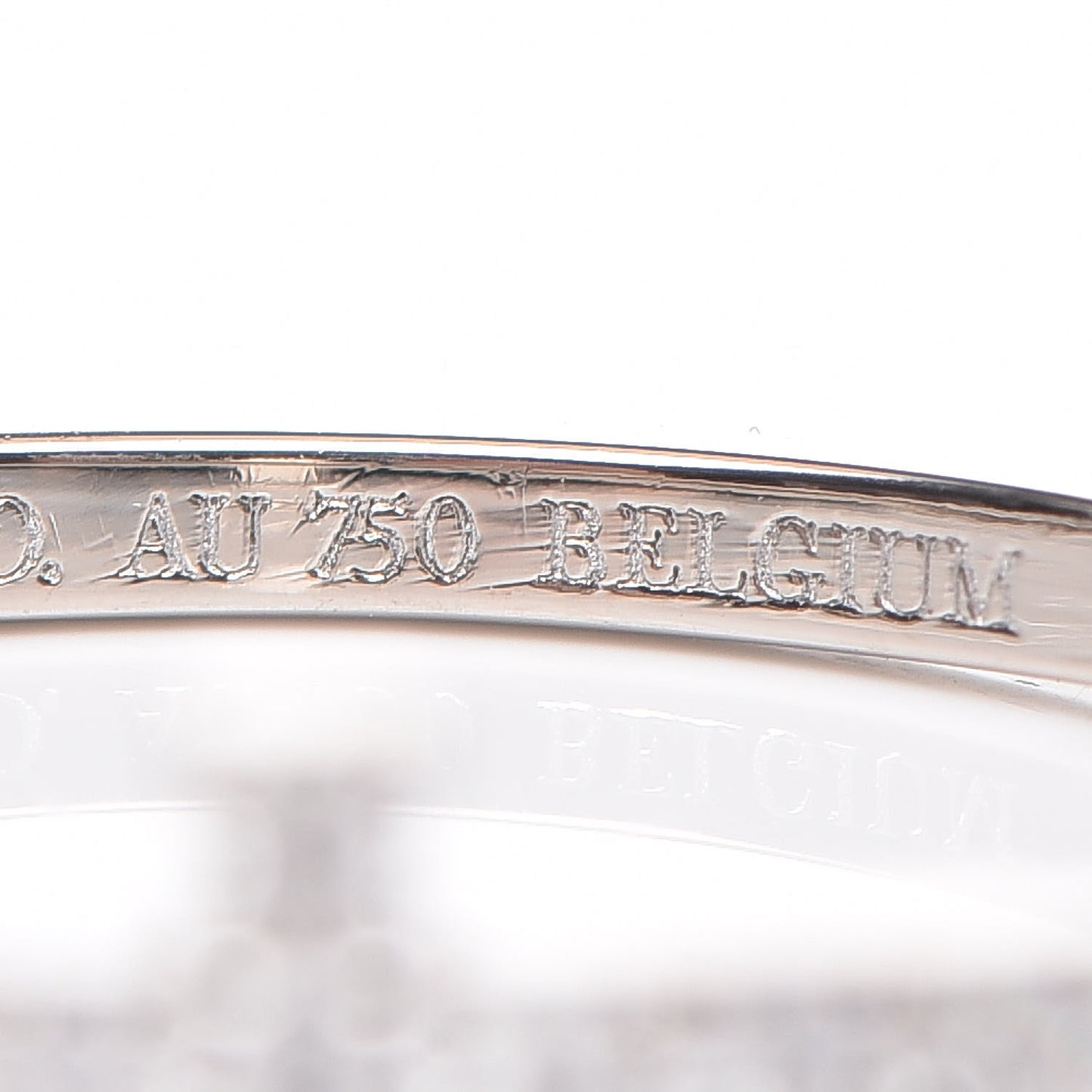 18K White Gold Diamond T Wire Pave Ring 52 6