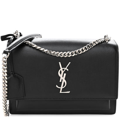Saint Laurent Calfskin Medium Monogram Sunset Black 1 of 9