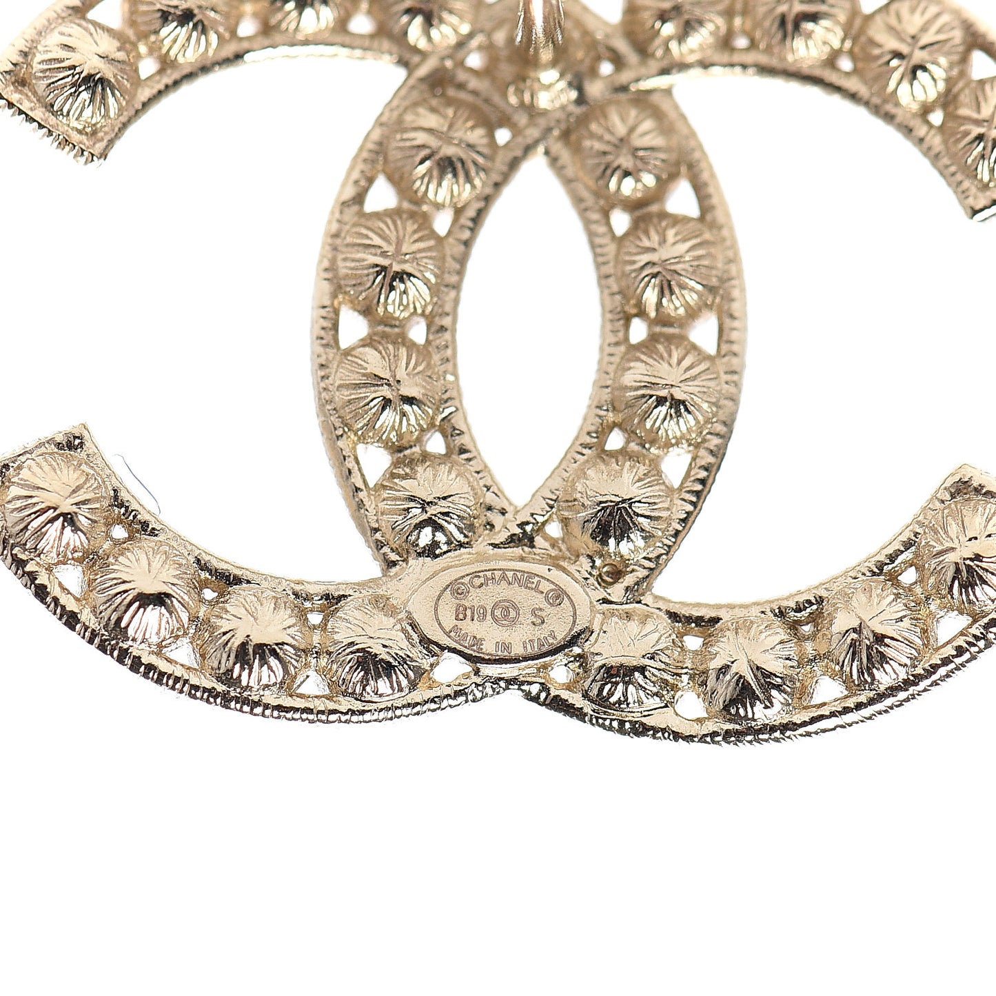 Crystal CC Earrings Gold