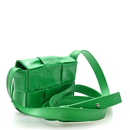 Bottega Veneta Paper Calfskin Maxi Intreccio Extra Mini Cassette Crossbody Bag Parakeet 3 of 9