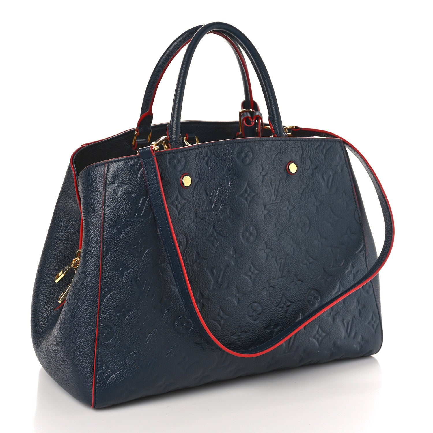 Louis Vuitton Empreinte Montaigne GM Marine Rouge 3 of 8