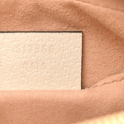 Gucci GG Supreme Monogram Textured Calfskin Web Mini Ophidia Shoulder Bag Beige Ebony Mystic White 7 of 13