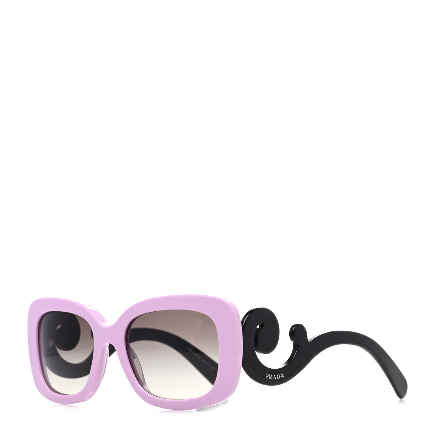Prada Acetate Baroque Sunglasses SPR 27O Purple Black 1 of 8