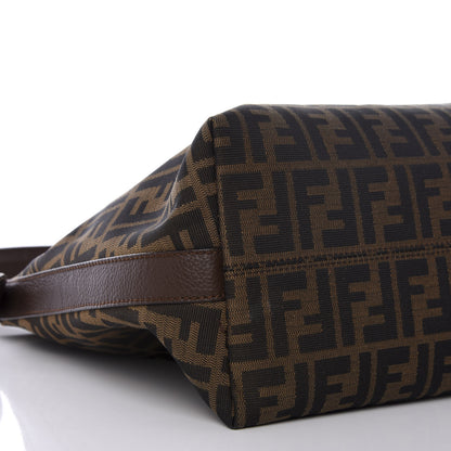 Fendi Zucca Vitello Artic Small Hobo Tobacco Castagna 8 of 10