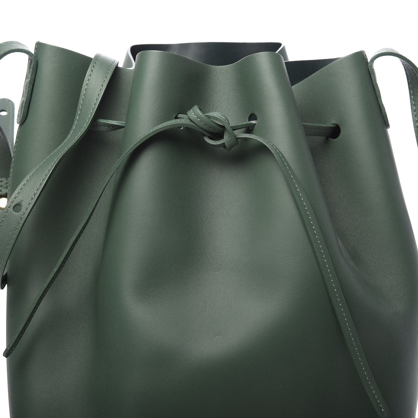 Calfskin Bucket Bag Moss