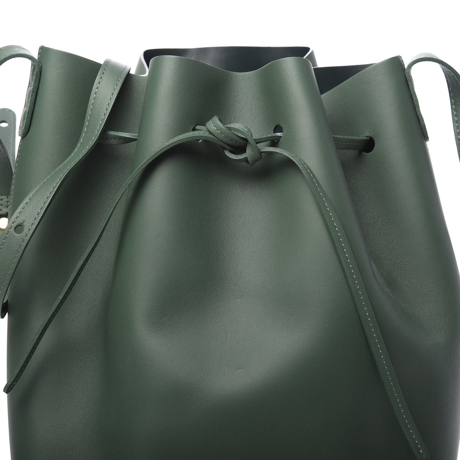 Mansur Gavriel Calfskin Bucket Bag Moss 8 of 14