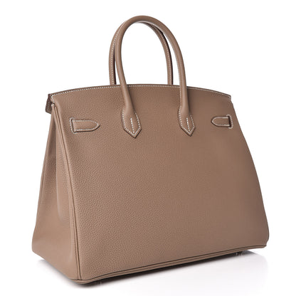 Hermes Togo Birkin 35 Etoupe 3 of 36