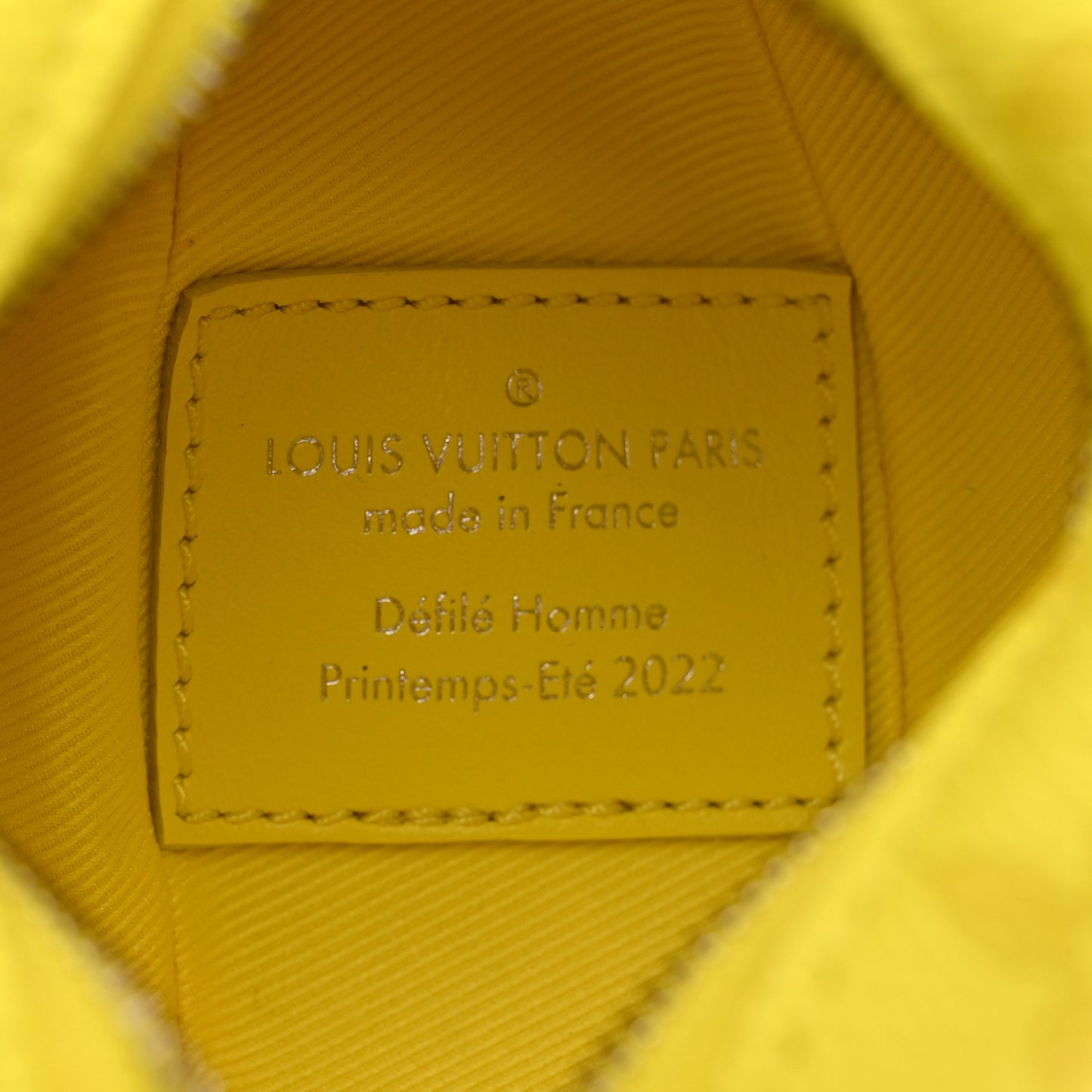 Monogram Lemon Pouch Yellow