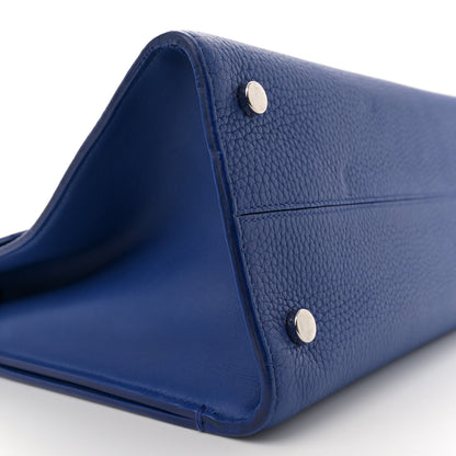 Christian Dior Grained Calfskin Medium Diorever Flap Blue 8 of 12
