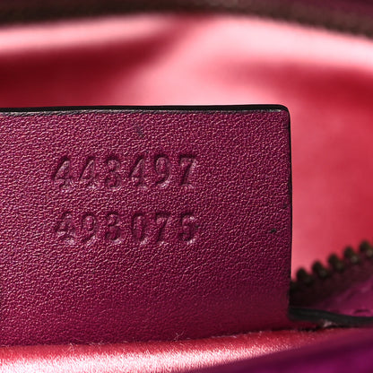Gucci Velvet Matelasse Small GG Marmont Shoulder Bag Fuchsia Violet Cyclamen 7 of 9