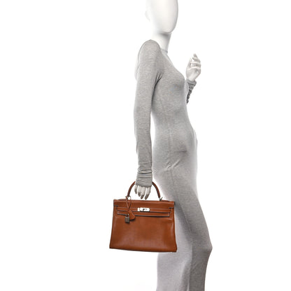 Hermes Barenia Faubourg Kelly Retourne 32 Fauve 2 of 12