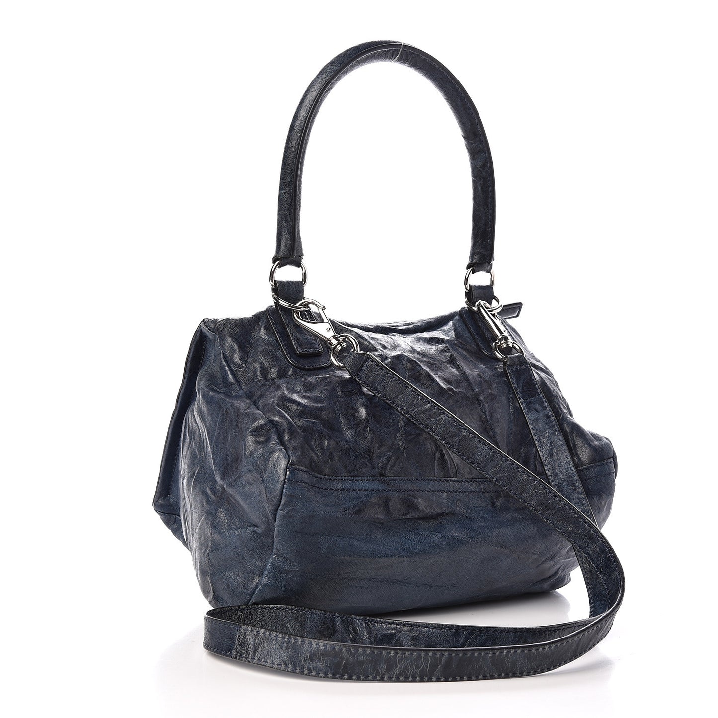Tumbled Sheepskin Small Pandora Navy