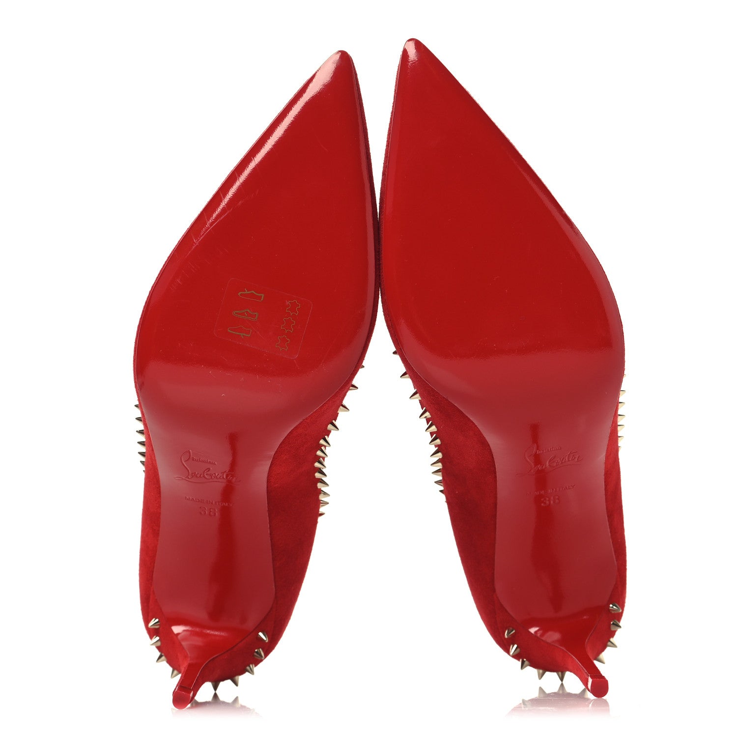 Christian Louboutin Veau Velours Anjalina 85 Pumps 38 Loubi 6 of 9