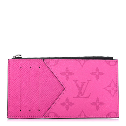 Louis Vuitton Taigarama Coin Card Holder Fuchsia 1 of 7