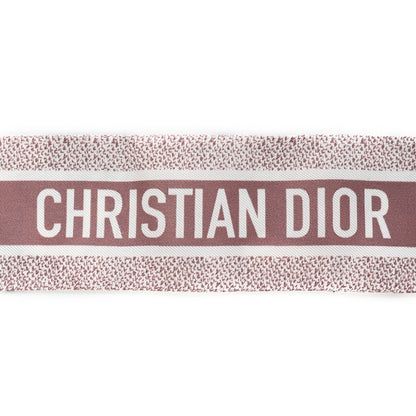 Christian Dior Silk Mitzah Scarf White Pink 4 of 4