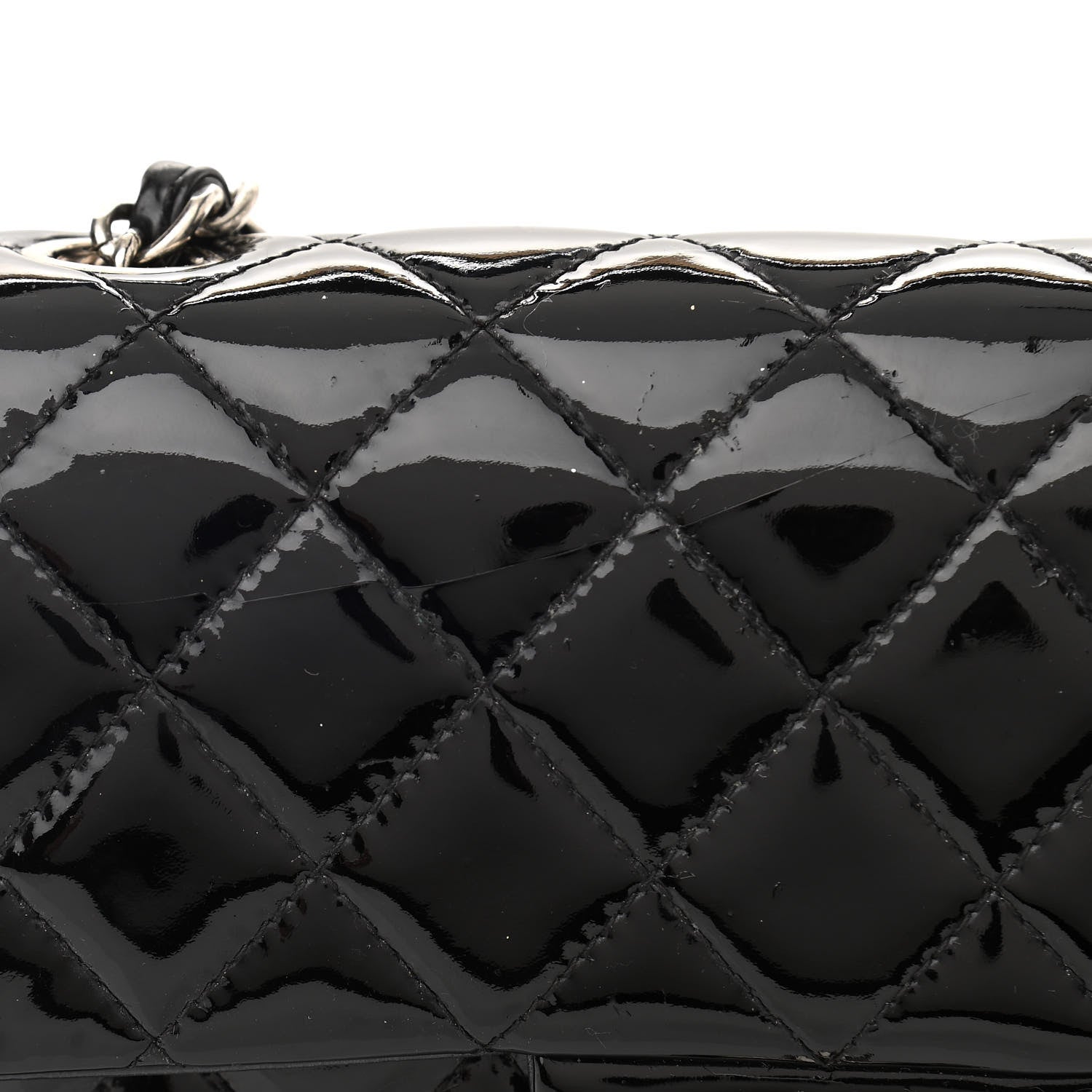 Chanel Patent Calfskin Quilted Mini Rectangular Flap Black 11 of 11