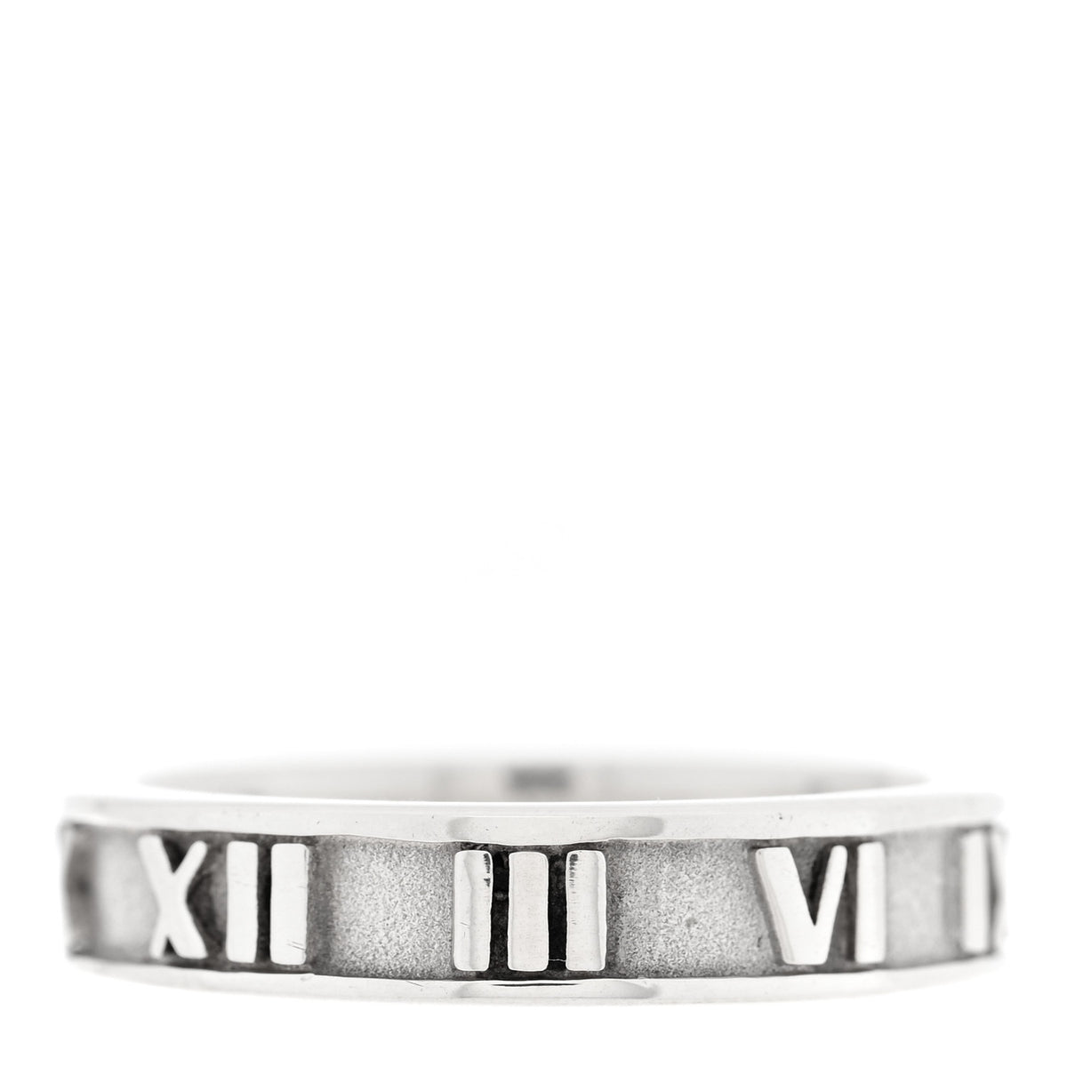 Tiffany Sterling Silver Narrow Atlas Ring 48 4.5 1 of 4