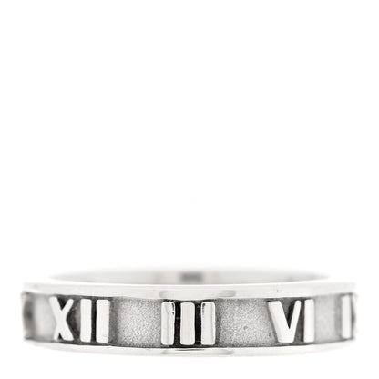 Tiffany Sterling Silver Narrow Atlas Ring 48 4.5 1 of 4