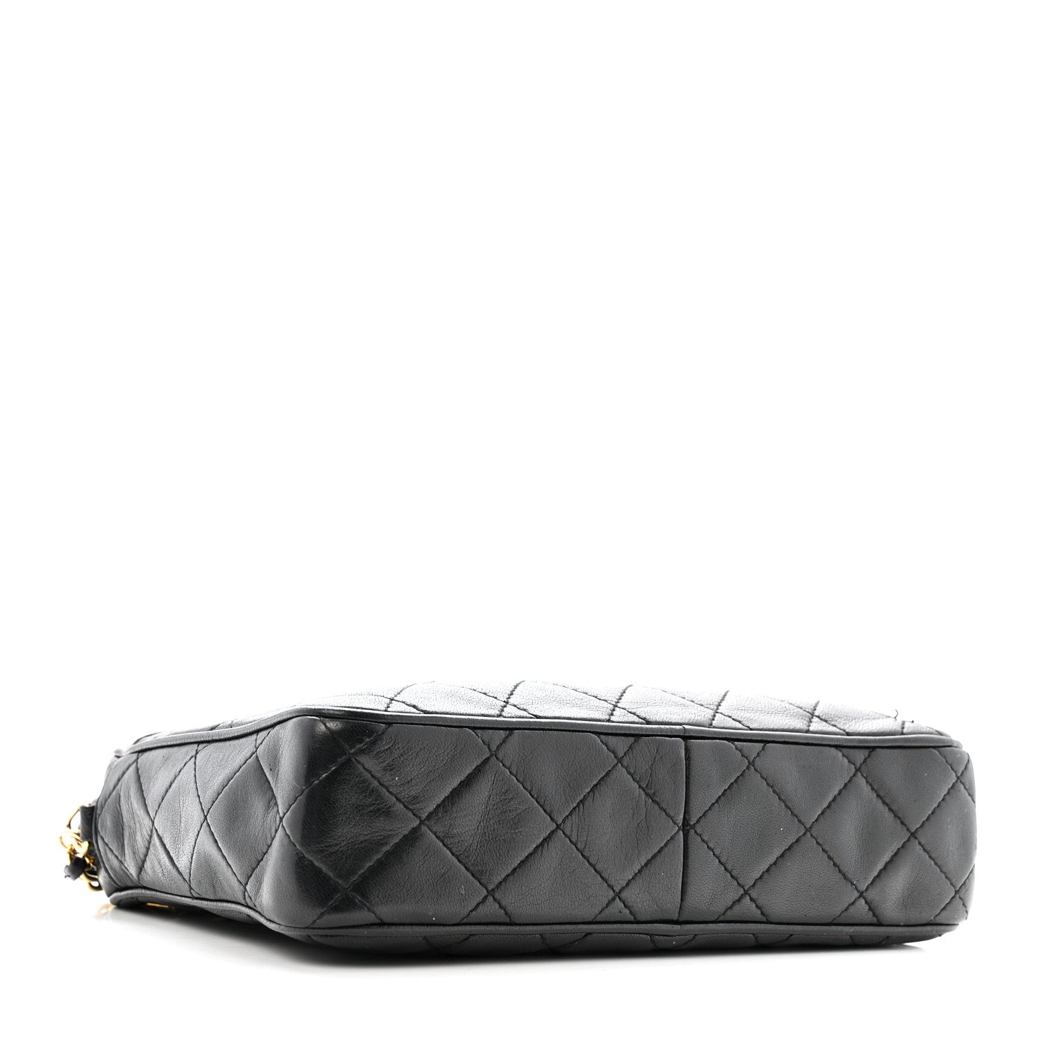 Chanel Lambskin Quilted CC Tassel Camera Case Black 4 of 13