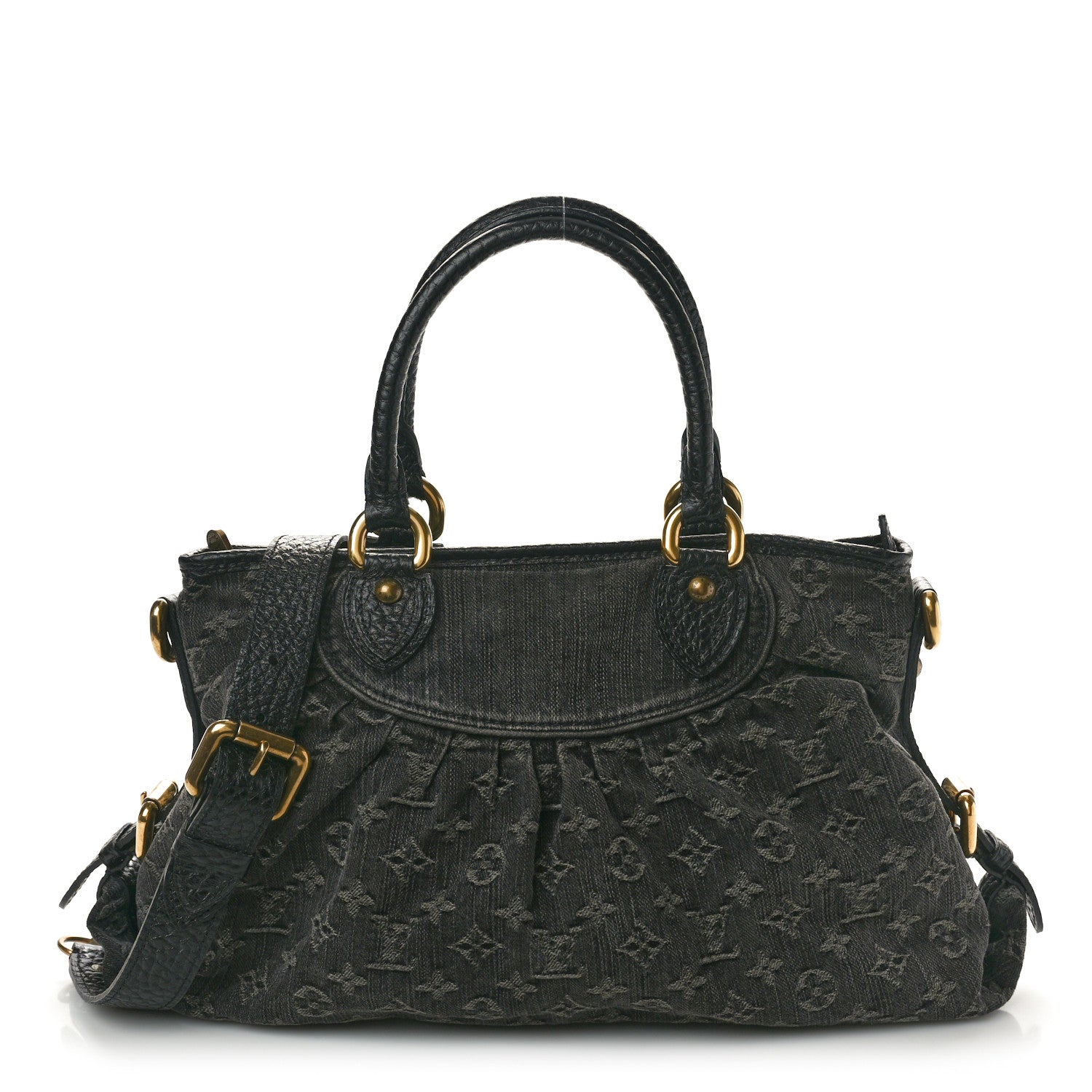 Louis Vuitton Denim Neo Cabby MM Black 1 of 9