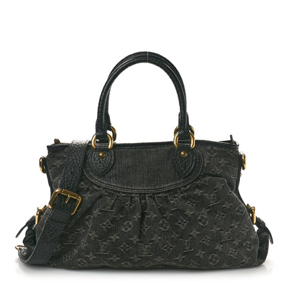 Louis Vuitton Denim Neo Cabby MM Black 1 of 9