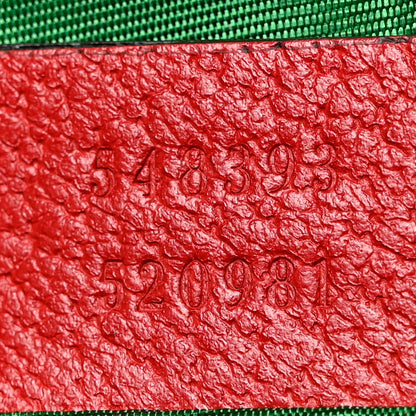 Gucci Soft GG Supreme Monogram Calfskin Medium Ophidia Cosmetic Case Beige Ebony Hibiscus Red 7 of 7