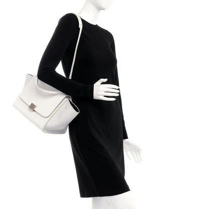 Celine Liege Calfskin Small Trapeze White 2 of 17