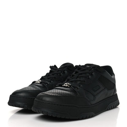 Gucci Calfskin Miro Soft Perforated Technical Jersey Knit Mens Jones Sneakers 10 Black 3 of 9