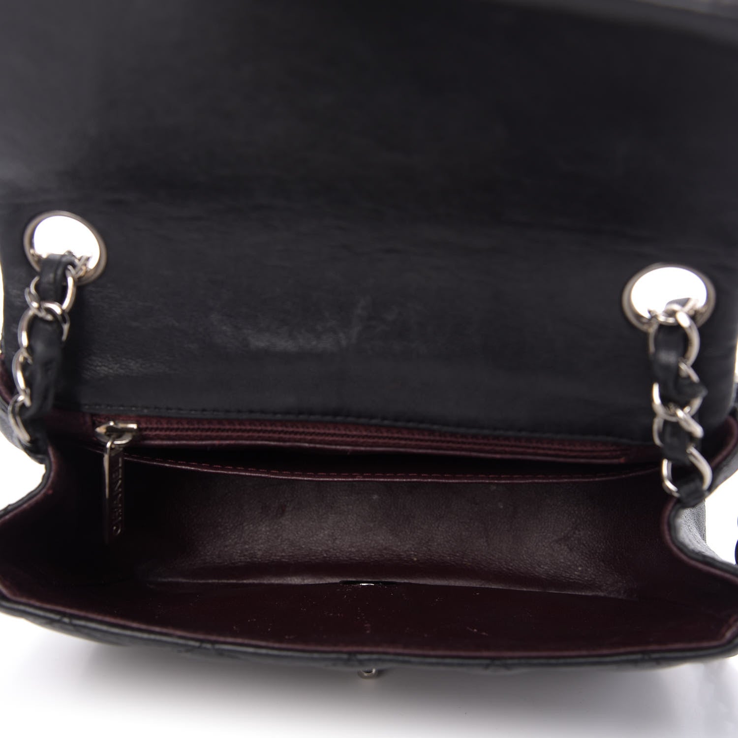 Chanel Lambskin Quilted Mini Square Flap Black 5 of 13