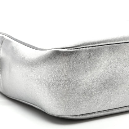Saint Laurent Metallic Calfskin Monogram Small Lou Camera Bag Silver 8 of 10