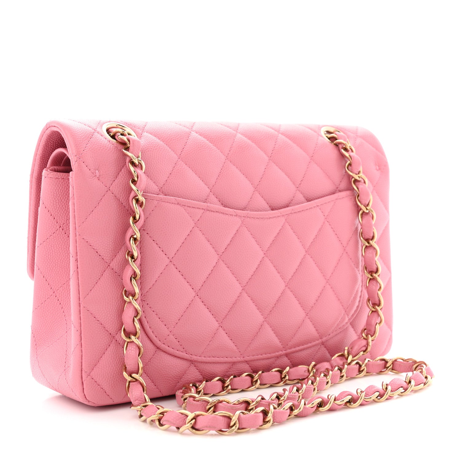Chanel Caviar Quilted Small Double Flap Pink 3 of 11