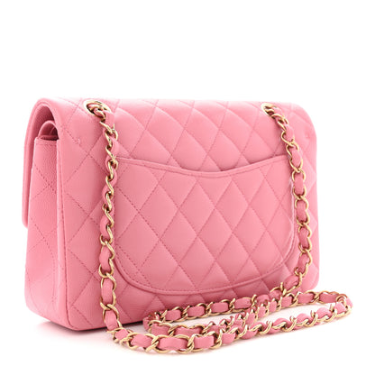 Chanel Caviar Quilted Small Double Flap Pink 3 of 11