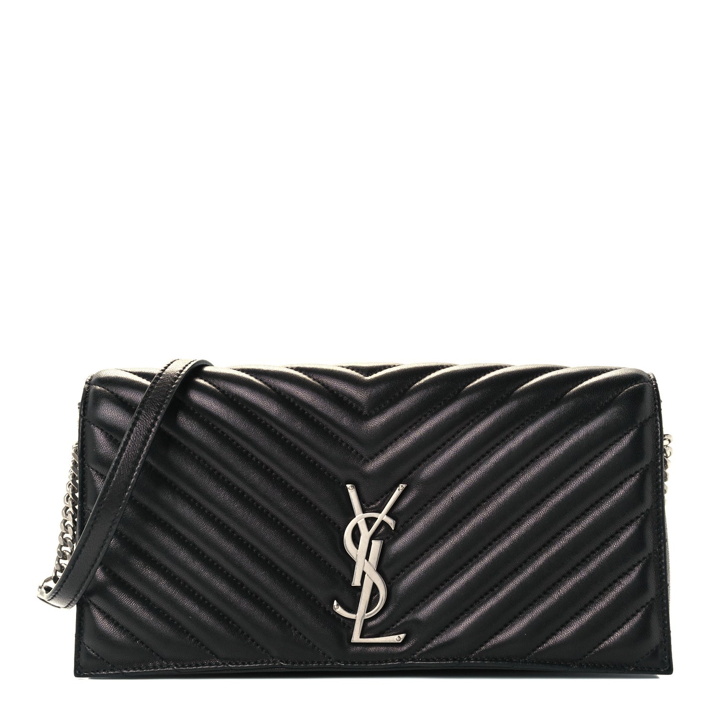 Lambskin Matelasse Monogram Kate 99 Black